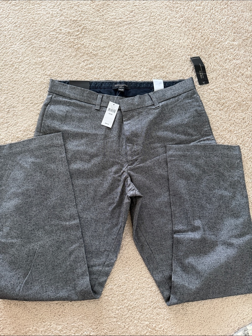 Banana Republic Gray Men's Dress Pants - 34/30